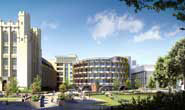 View of the proposed new Mathematics building