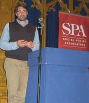 Dr Chris Deeming at the SPA annual conference