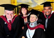 From left to right: John Wilkins, Caroline James, Sue McMullen, Batook Pandya
