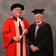 From left to right: The Very Reverend Robert Grimley and Mr John Bailey