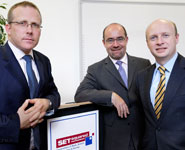 l-r: Nick Sturge, Jim Knight MP and Liam Byrne MP