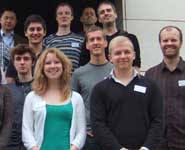 The first cohort of BCFN students and the management team outside the NSQI building as they start their 4-year PhD training