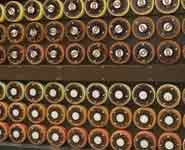 Model Bombe code-breaking machine used at Bletchley Park during World War II to decipher messages transmitted by German forces using Enigma encoding machines