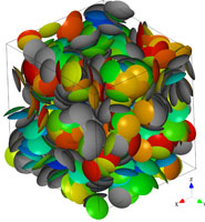 Contact lens-shaped particles form irregular clusters