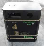 Look out for the new-style, dual-purpose litter bins around the University precinct