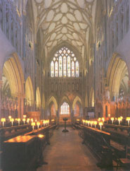 The choir of Wells Cathedral