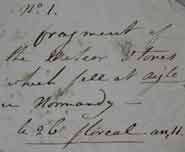Original label for a fragment of the L’Aigle meteorite. The label is dated using the French Revolutionary calendar adopted in 1792 and abandoned in 1805. Thus the date is given as 26 Floreal 11 (26 April 1803).