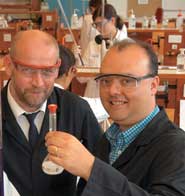 AZSTT's new Director Professor Dudley Shallcross (right) with Tim Harrison, who takes over as Director of Outreach within the School of Chemistry