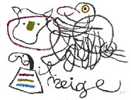 Joan Miro's Ubu Aux Baleares XII, 1973; signed lithograph, edition size 120