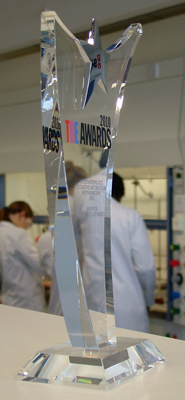 The Times Higher Education Award 2010 for ‘Outstanding ICT Initiative of the Year’ trophy