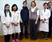 Dr Angela Nobbs during her visit