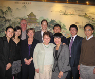 Back row: UoB Vice Chancellor, Professor Eric Thomas, Benjamin Robertson, Patrick Lo, Francis Hon, Kenneth Ng, front row: Jan Lee, Alice Chan, Narell Thomas, Veronica Pearson, Francisca Kwok