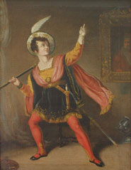 George Almar as Carnaby Catchpurse in ‘The Cedar Chest’, 1834, attrib. R.W. Buss