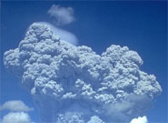 The ashcloud from the eruption of Mount Pinatubo in 1991