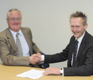 Vice-Chancellor Professor Eric Thomas with Jon Bentley from IBM