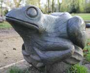 A frog made from oak
