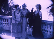 At the Villa Rose, a British film released in 1920s displays colour tinting and toning