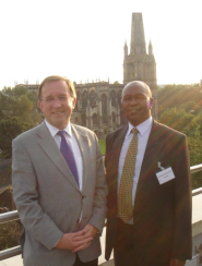 Bob Reeves with Kip Keino in Bristol