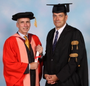 Graham Harrison with Professor Guy Orpen
