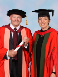 Professor Sidney Ricketts with orator Professor Jo Price
