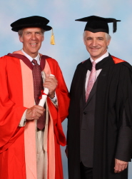 Alastair Sawday with orator Cllr Simon Cook