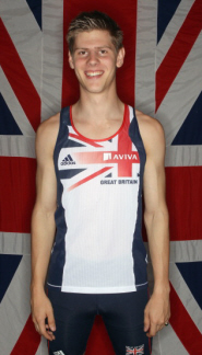 110m hurdler Lawrence Clarke