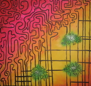 Blake Kendrick's work, entitled 'Organised thought: chaos to clarity'
