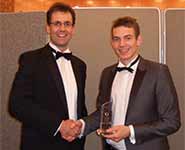 Philip Kingsley [right] and Dr Jonathan Rossiter at the SET Awards ceremony