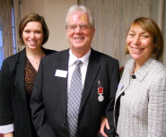Dave Skelhorne with daughter Joanne and wife Ann
