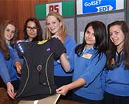 Pupils from Badminton School, who took part in the Go4SET pilot project