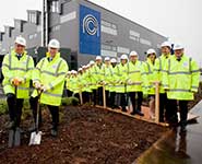 Peter Chivers [left] with Michael Fallon and industry leaders and academics