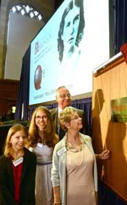 Professor Sir Eric Thomas with members of the Blackwell family