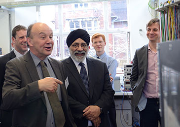 Members of the Faculty Industrial Advisory Board visit the Electrical Energy Management Laboratory