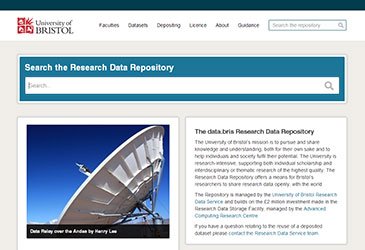 university of bristol research data repository