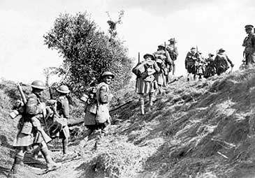 Image of troops before the Battle of the Canal du Nord 27 September 1918