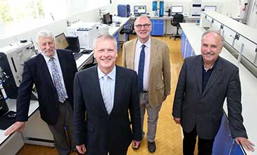 Visitors to Cardiff CDT lab