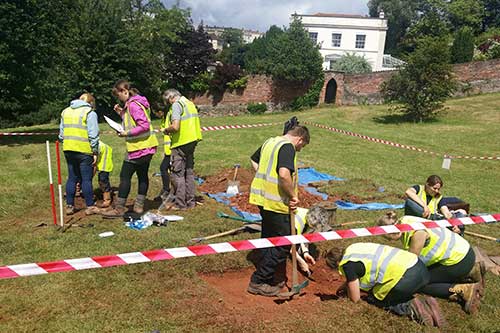 Image of the Brandon Hill excavations