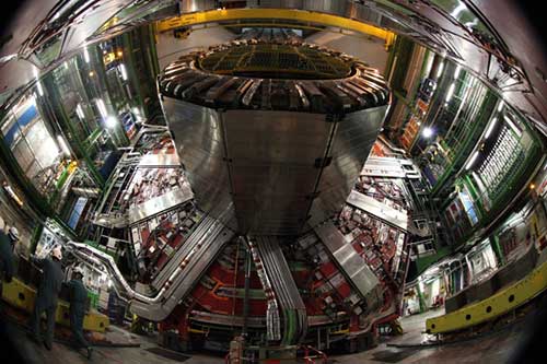 Image of the CMS Solenoid Magnet during Long Shutdown