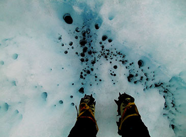 Cryoconite holes