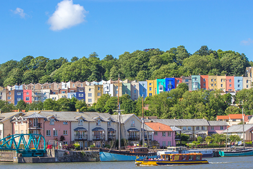 Bristol's Harbourside in the sunshine