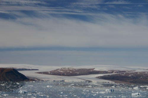 Geleiras costeiras no norte da Groenlândia