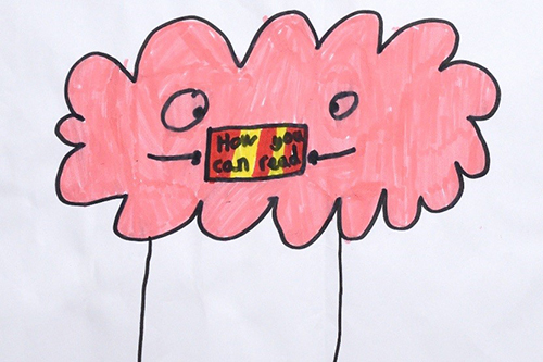One of the 2018 art competition winners from the primary school category