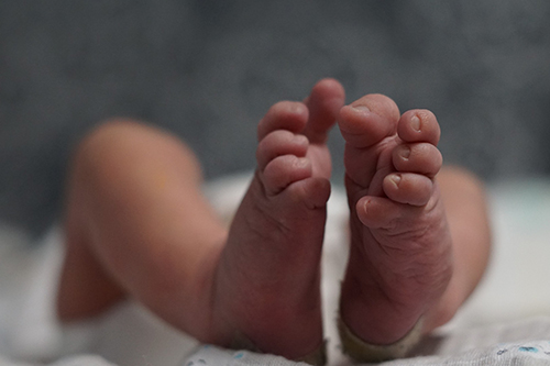 Generic image of a baby's feet