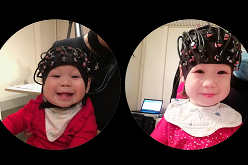 Infant toddlers taking part in the longitudinal fNIRS study