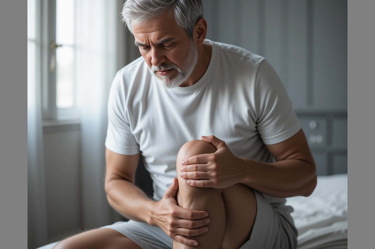 Man holding his knee by North Studio from Pixabay