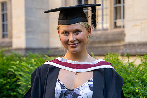 Dr Tilly Gardener who graduated with a medical degree from the University of Bristol