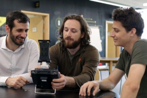 Photo of the three founders of Perceptual Robotics together