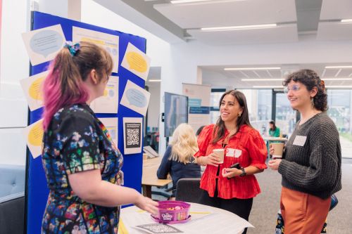 Picture of attendees networking at the 2026 Festival of Enterprise