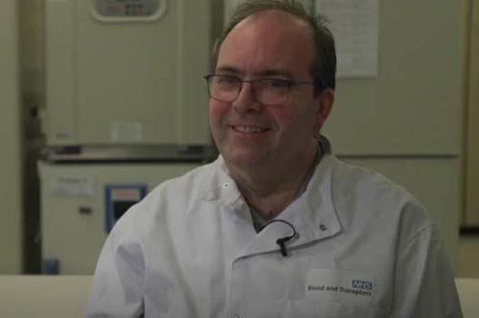 Toni Woodward who works for the NHS eye bank