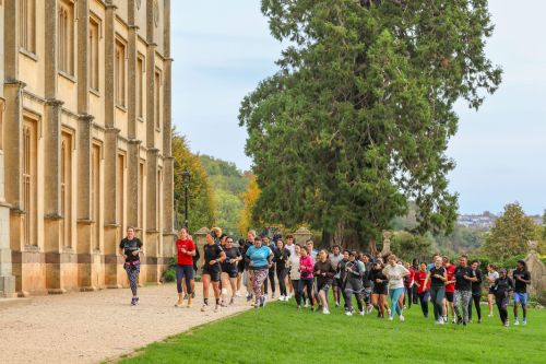 Participants at a Black to the Trails social run in October 2025